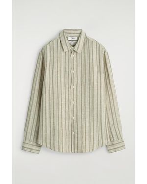 COS Relaxed Linen Shirt - Natural