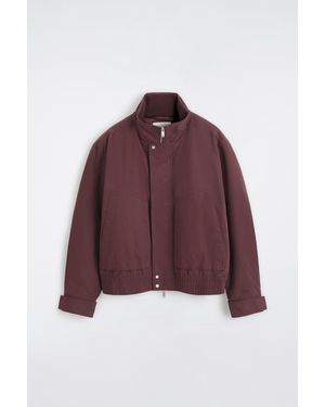 COS Padded Funnel-Neck Bomber Jacket - Red