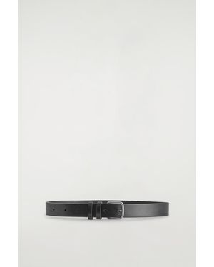 COS Classic Leather Belt - Black