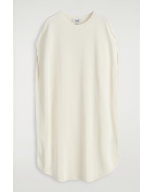 COS Circle-Cut Knitted Dress - White
