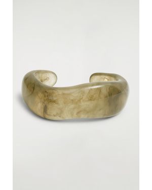 COS Chunky Curved Bangle - Grey