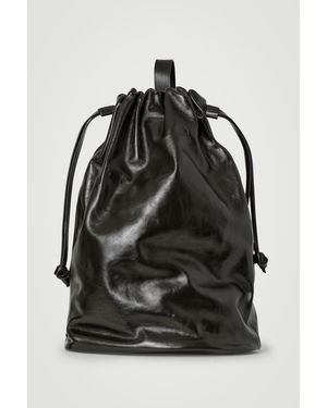 COS Leather Duffle Backpack - Brown