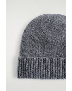COS Cashmere Beanie - Grey