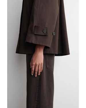 COS Skulpturaler Ring - Schwarz