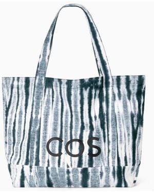 COS Tote Bag Im Utility-Stil - Blau