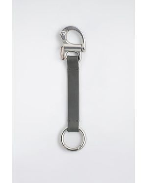COS Double-Ended Leather Lanyard - White