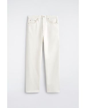 COS Rider Relaxed-Fit Straight-Leg Jeans - White