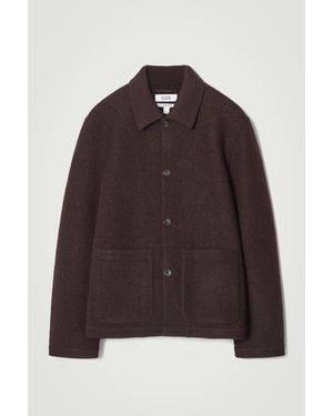 COS Boiled-Wool Chore Jacket - Brown