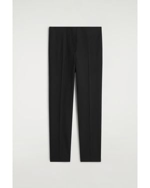 COS Slim Wool-Blend Pants - Black