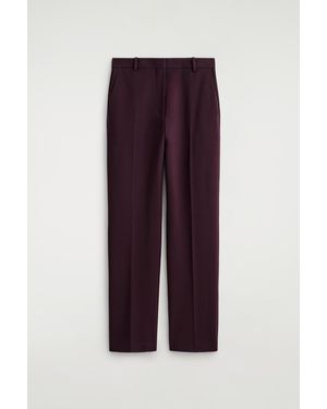 COS Milano Straight-Leg Pants - Purple