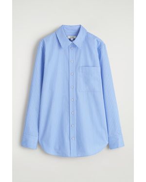 COS Tailored Pima Cotton Shirt - Blue