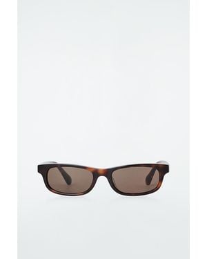 COS Scope Sunglasses - White