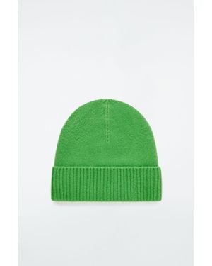 COS Pure Cashmere Beanie - Green