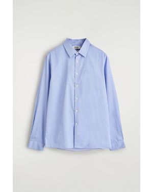 COS Slim Tailored Poplin Shirt - Blue