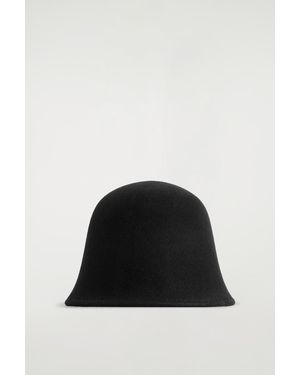 COS Felted-Wool Bucket Hat - Black