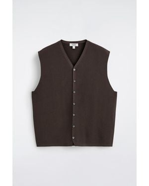 COS Milano-Knit Vest - Black