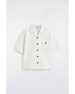 COS Cotton Utility Shirt - White