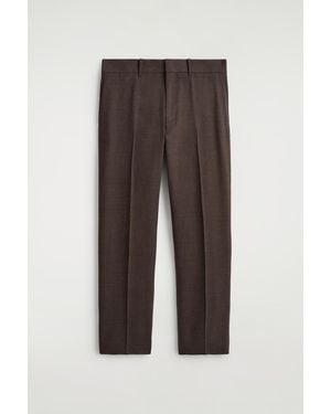COS Wool Tapered Pants - Brown