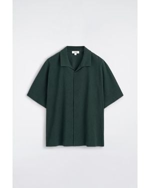 COS Crinkled-Cotton Shirt - Green