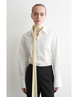 COS Elegantes Baumwollhemd - Weiß