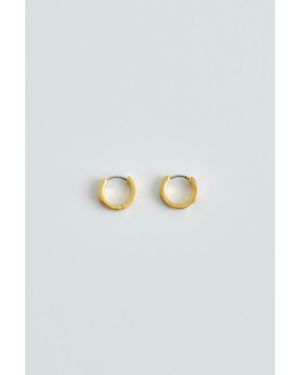COS Hammered Mini Hoop Earrings - Blue