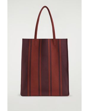 COS Striped Tote Bag - Red