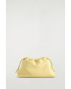 COS Mini Cavatelli Clutch Bag - Yellow