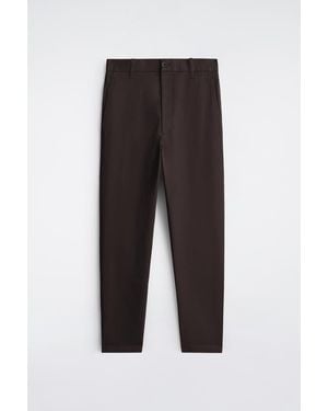 COS Cotton Slim-Fit Straight-Leg Chinos - Black