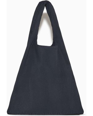 COS Pleated Tote Bag - Blue