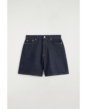 COS High-Rise Denim Shorts - Blue