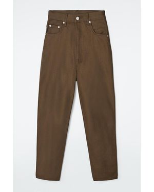 COS Bay Barrel-Leg Jeans - Brown