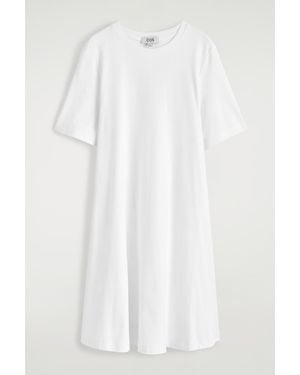 COS A-Line Mini T-Shirt Dress - White