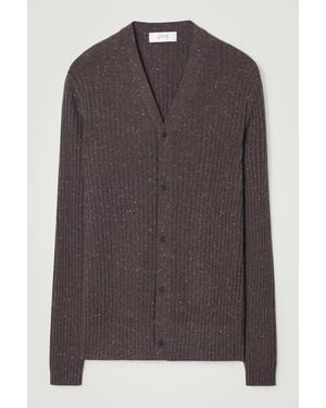 COS The Flecked Wool Cardigan - Brown