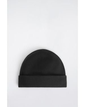 COS Double-Faced Wool Beanie - Black