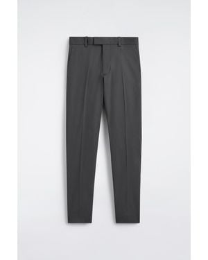 COS Cotton Slim-Fit Trousers - Grey