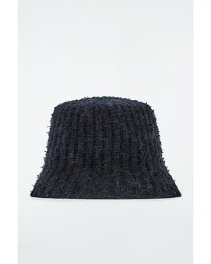 COS Textured Bucket Hat - Blue