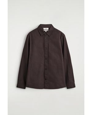 COS Pocket-Detail Cotton Shirt - Brown