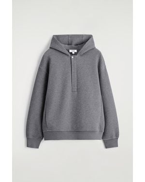 COS Scuba Henley Hoodie - Grey
