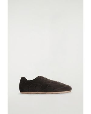 COS Minimal Leather Sneakers - Black