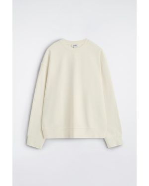 COS Washed-Cotton Sweatshirt - White