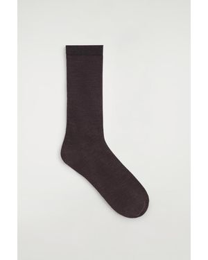 COS Wool Socks - Brown