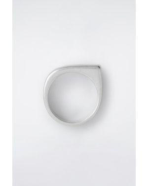 COS Angular Signet Ring - White