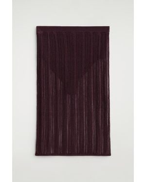 COS Sheer Lace-Knit Skirt - Purple