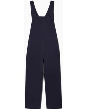 COS Wrap-back Wide-leg Overalls - Blue