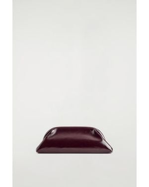 COS Ingot Clutch Bag - Brown