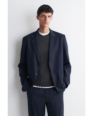 COS Einreihiger Blazer - Blau