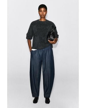 COS Hose Aus Denim Mit Barrel-Bein - Blau