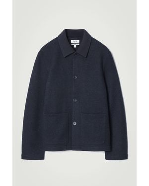 COS Boiled-Wool Chore Jacket - Blue