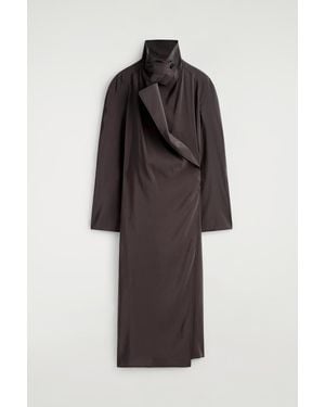 COS Utility Trench-Style Midi Dress - Brown