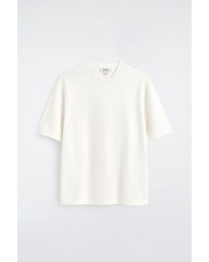 COS Knitted Cotton T-Shirt - White